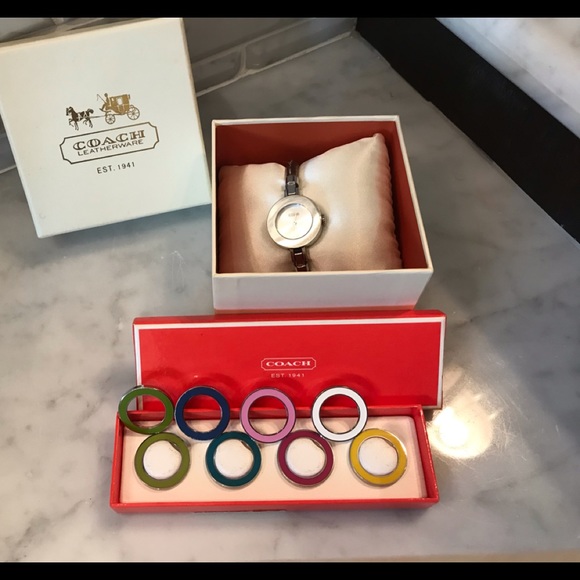 coach interchangeable bezel watch